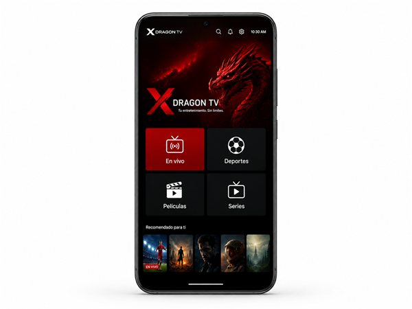 X DRAGON TV en el móvil